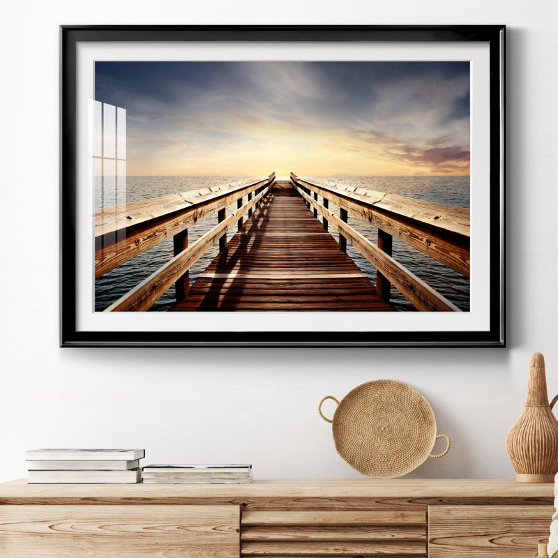 Break of Day - Photographie avec cadre photo, H 26,5 po x l 36,5 po x P 1,5 po, Noir