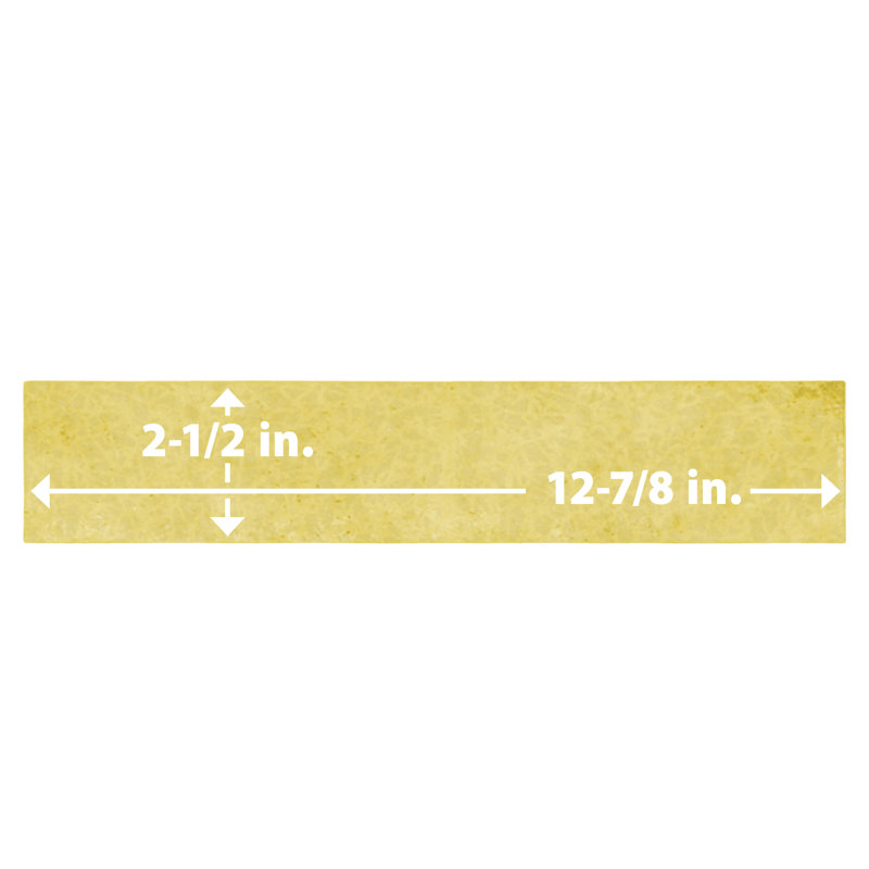 Menorca 2-1/2 In. X 12-7/8 In. Ceramic Wall Tile, Yellow