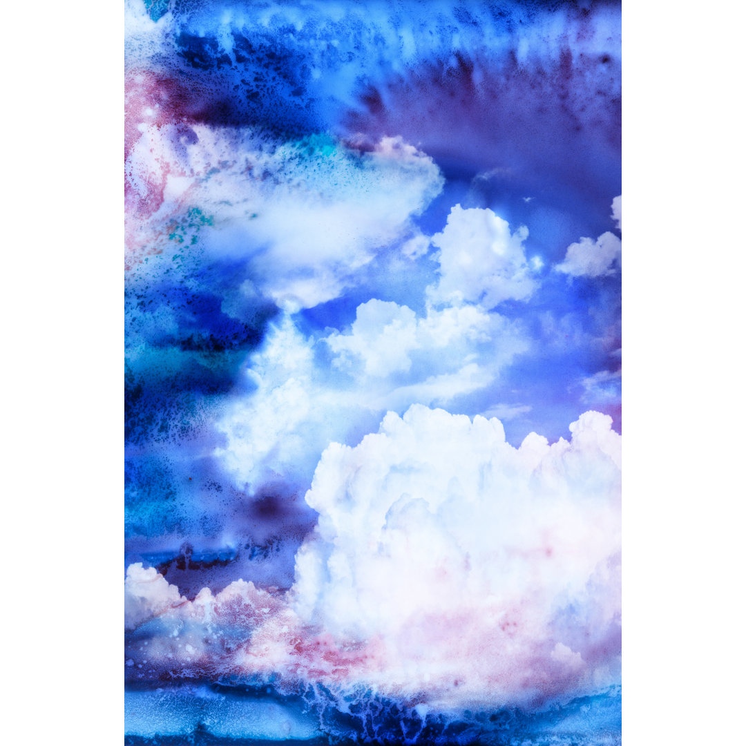 Aquarell Illustration einer Wolke - Drucken