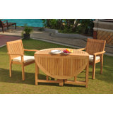 Benito Outdoor 3 - Piece Teak Bistro Set