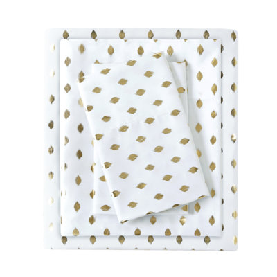  Ensemble de draps à pois métalliques
