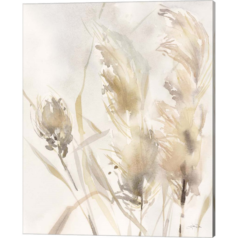 «Light Pampas Grasses III» par Katrina Pete - impression sur toile tendue