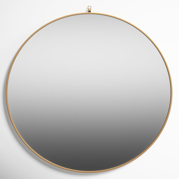 HBCY Creations Small Round Mirror, Gold Metal 20 inch Wall Mirror for  Bathroom, Entry, Dining Room, Living Room, and More, Modern Minimalist  Mirror