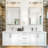 27.09 in. 4-Light Brushed Nickel Dimmable Bathroom Vanity Light with Clear Glass Shades-59132965-59132962