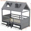Structure de lit simple en bois, gris-797573475-797573472