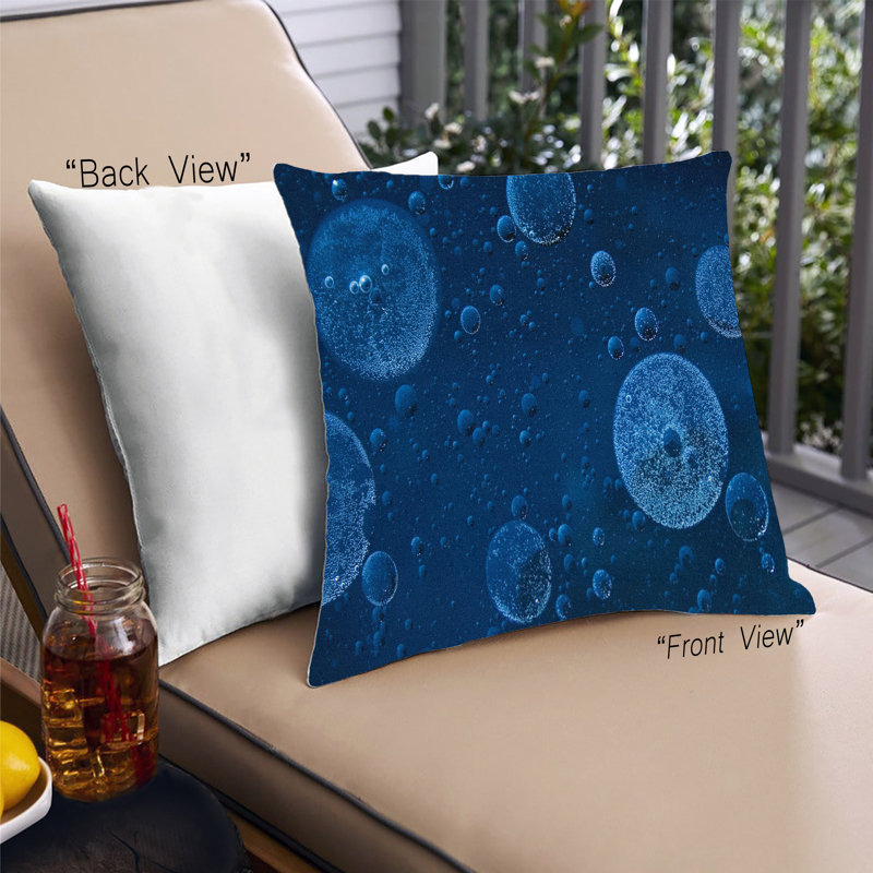 Coussin décoratif Color Focus Blue 96, Microsuède