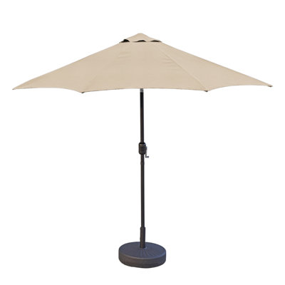 Outdoor Sunbrella Umbrella With Base, UV Fade Resistant & Water Repellent Replacement Canopy Outdoor Umbrella