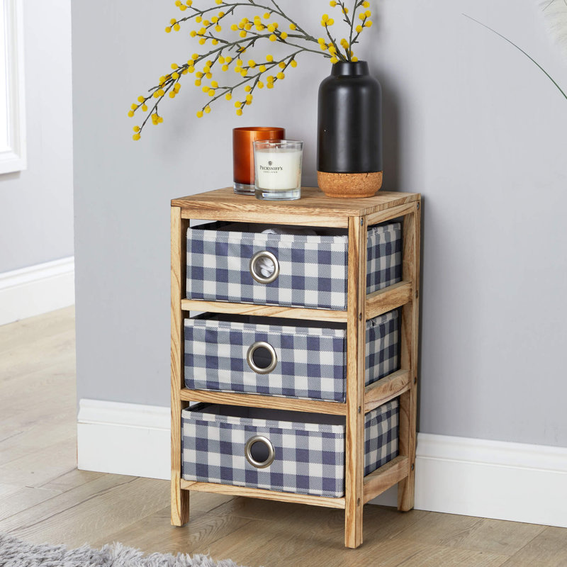 Shadybrook 3 Fabric Drawer Storage Chest Unit