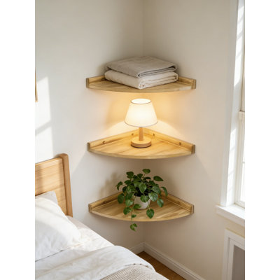 Ensemble de tablettes d'angle flottantes Farmhouse