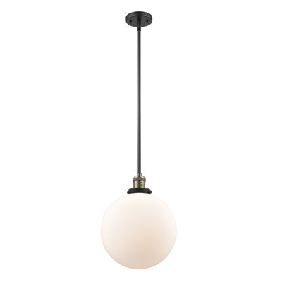 Luminaire suspendu sphère simple à 1 lumière Clermont