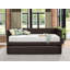 Lit de jour contemporain recouvert de similicuir avec lit gigogne en bois 1pc-1871160219