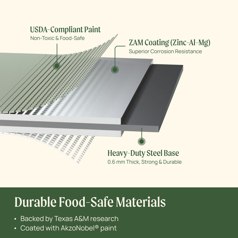 17" Tall 9 In 1 Modular Metal Outdoor Raised Garden Bed, British Green, 17" H x 42" W x 78" D