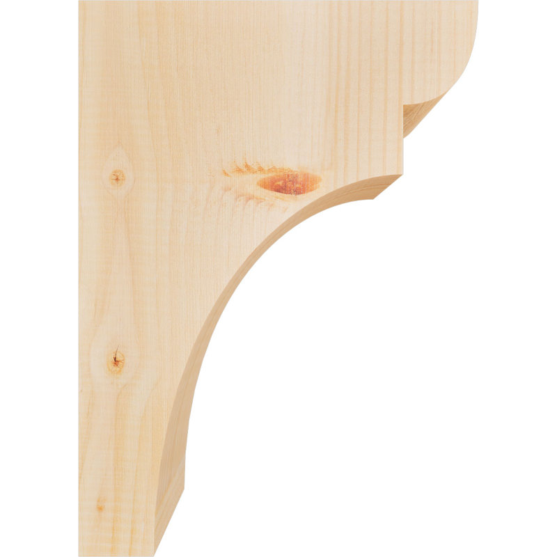 Yorktown Corbel, H 16 po x l 5,5 po x P 12 po, Sapin de Douglas, Lisse