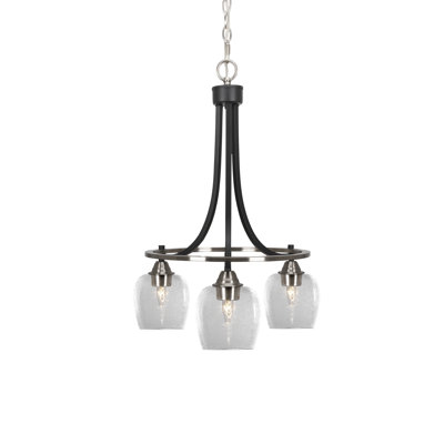 Paramount 3 Light Downlight Chandelier Shown With 6" Glass