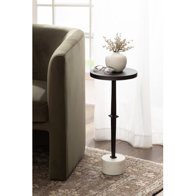 Round Marble Drink Table