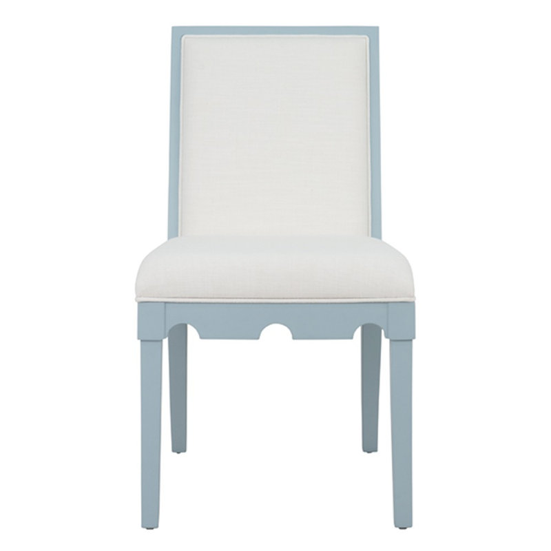 Lanister Upholstered Dining Chair, Light Blue