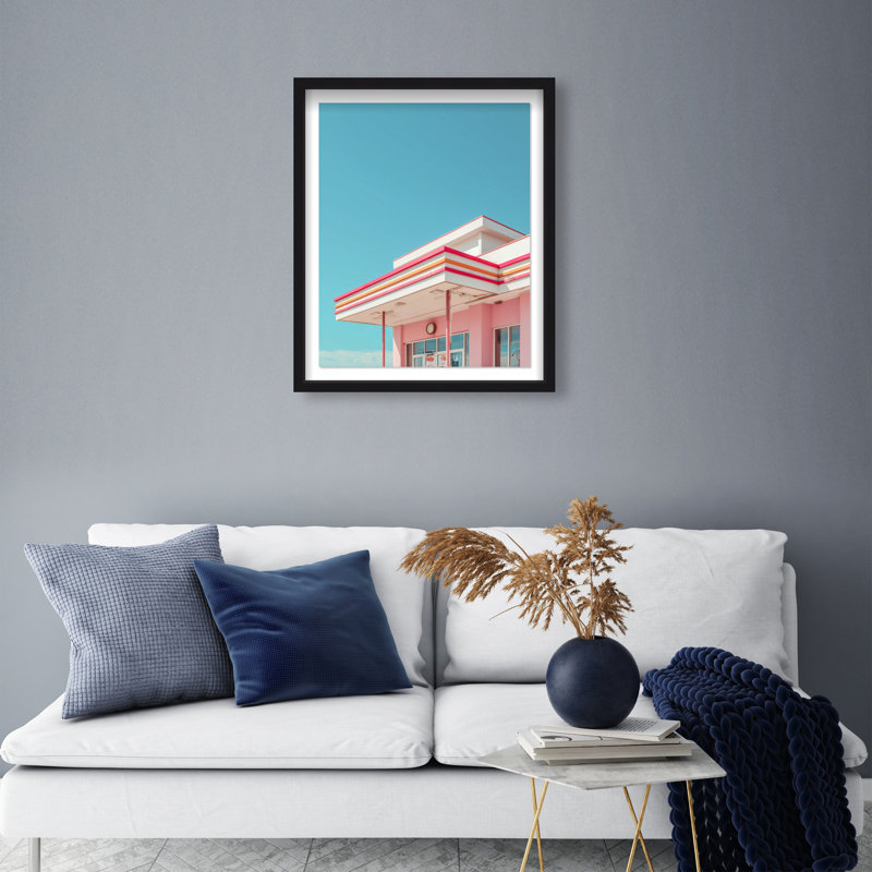 Linear Symmetry II Print by Oliver Gal, 21.5"H x 25.5"W, Black Shadowbox
