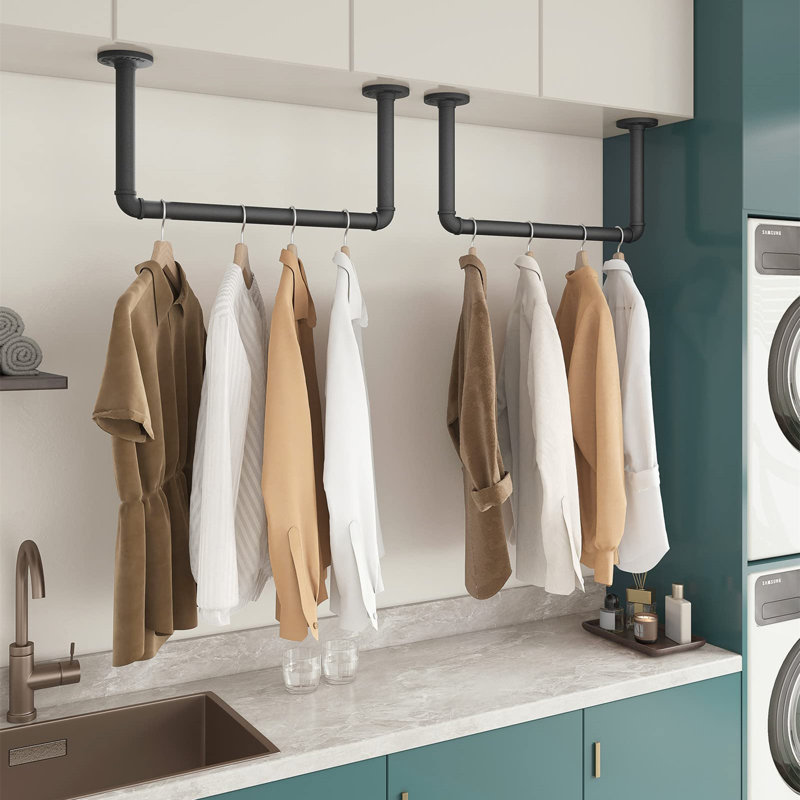 48.7cm Wall Mounted Clothes Rack