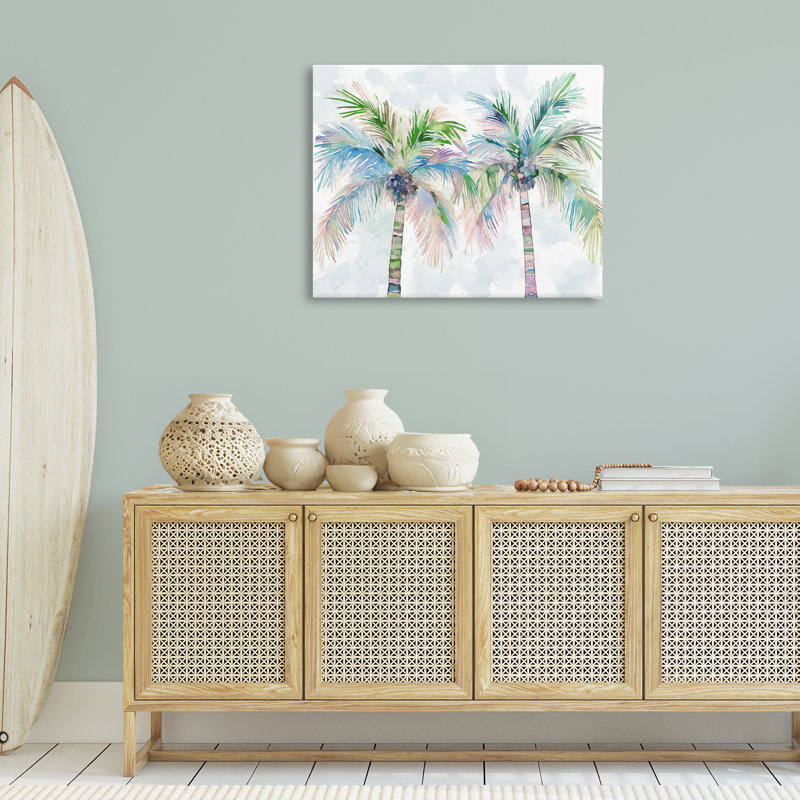 «Soft Palm Tree pair» par Ziwei Li, H 30 po x l 40 po