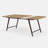 Marielle Asymmetrical Stone Inlay Dining Table – Toffee, 84"