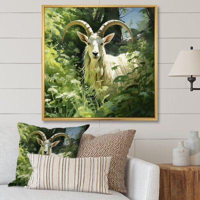 Pastoral Goat Portrait - Goat Animal Wall Art