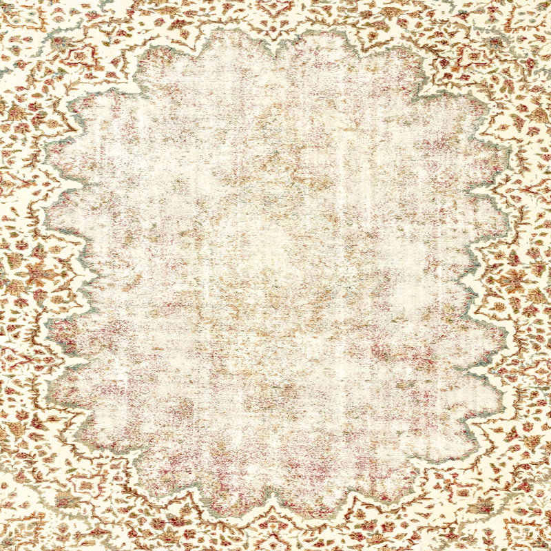 Abstract Indoor Rug, Square 3'