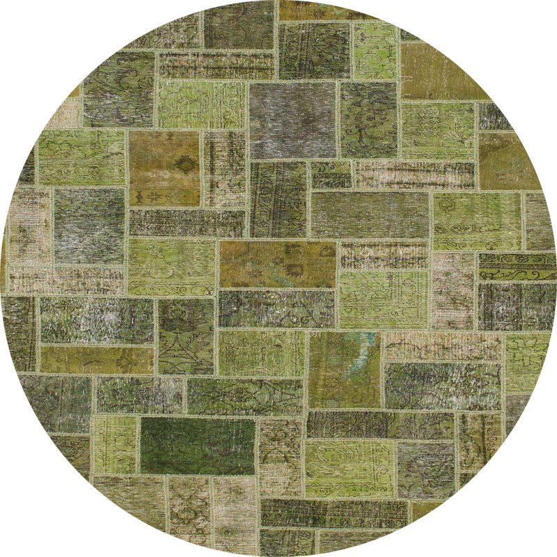 Tapis abstrait moderne 1505, Rond 5 pi