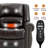 Power Lift Recliner Chair Heat Massage Dual Motor Infinite Position Up To 350 LBS, Faux Leather, Heavy Duty Motion Mechanism With USB Ports, Brown-1394446929