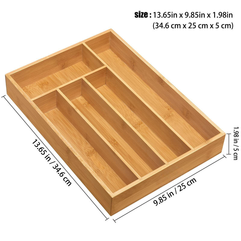 Rangement de tiroir pour ustensiles de cuisine et ustensiles de cuisine H 1,98 po x l 13,65 po x P 9,85 po Rhiannon