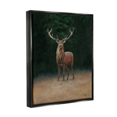 «Stupell Industries Deer in Forest Clearing», art mural sur toile par Wellington Studio