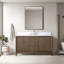 Ensemble de meuble-lavabo autoportant 60 po avec plateau en marbre Caldwell-107663202-107663198-107663199