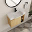 Ensemble de meuble-lavabo simple 24 po / 28 po avec plateau en céramique Oakchade-546604953-546604952