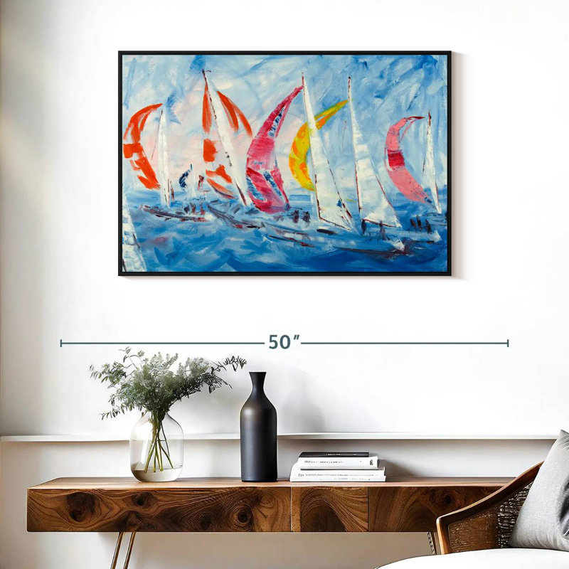 Aletra Sailing, 25" H x 37" W