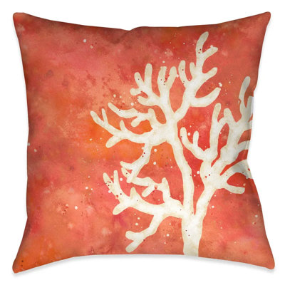 Coral Splash Indoor Decorative Pillow