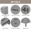 36" Bathroom Vanity Without Sink, Drawers, Solid Frame And Mdf Board, Grey