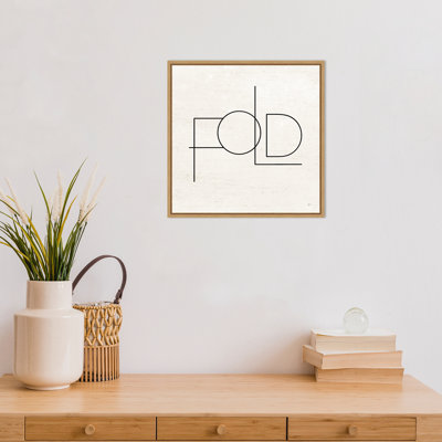 «Wash Dry Fold III Laundry» par Jess Aiken, reproduction d'art textuelle sur toile flottante