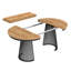 Extendable Metal Base Dining Table-1161070153-1161070158