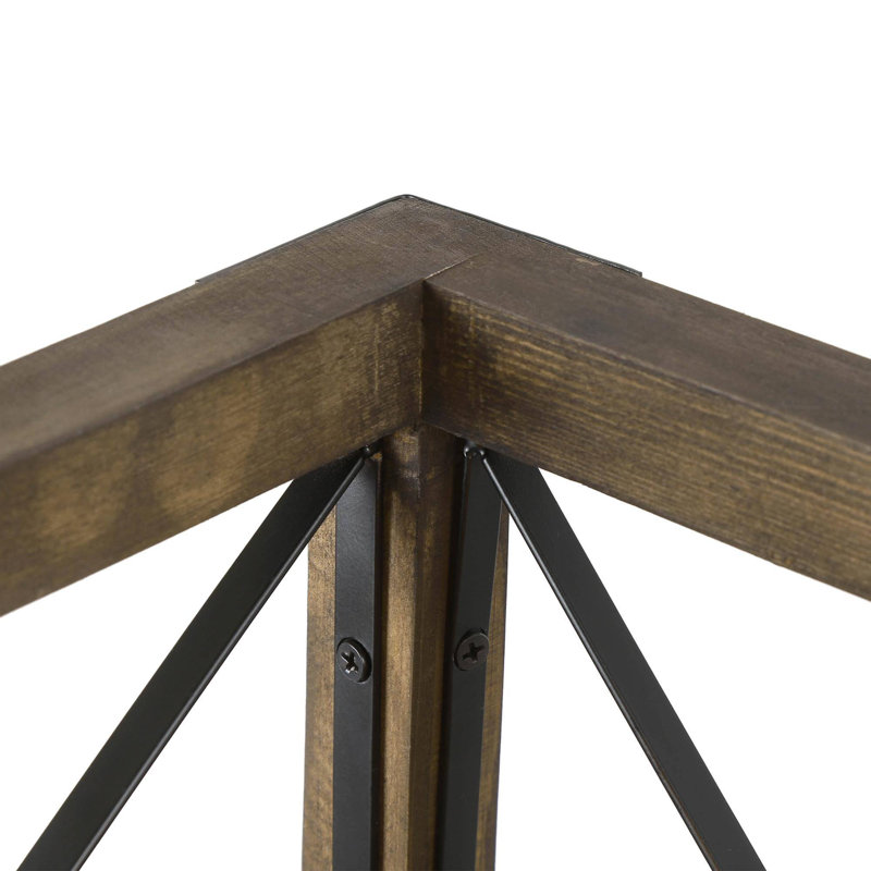 Jersie 5 - Light Dimmable Kitchen Island Square / Rectangle Wood Chandelier, Antique Wood