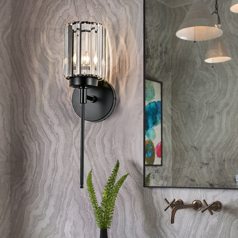 Edgars Iron Wallchiere, Black, Clear