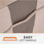 Housse pour chauffe-terrasse moderne Modern Monterey, 32 po x 18,5 po x H 95 po, beige