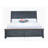 Bridgevine Home Americana King Size Sleigh Bed, Corduroy Blue Finish-121779750