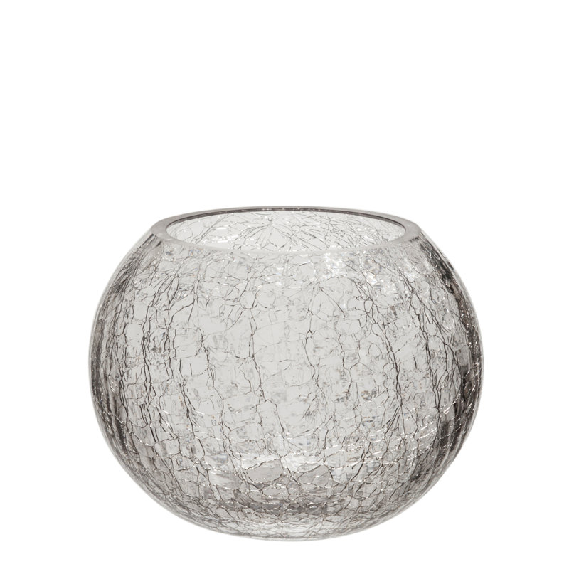 Glass Tabletop Hurricane, 11.5cm H x 15cm W x 15cm D