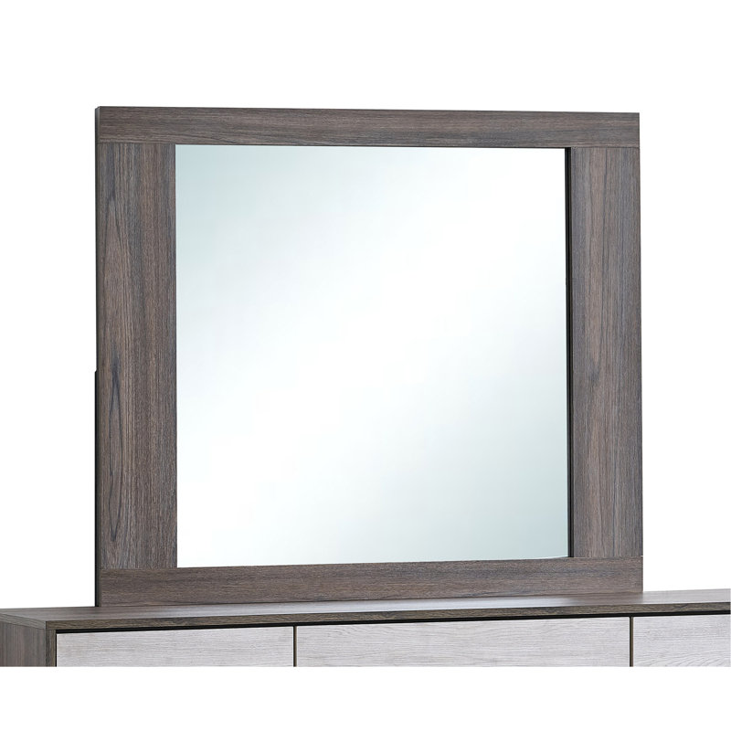 Aberdeen G02500-M Mirror , Gray/Oak