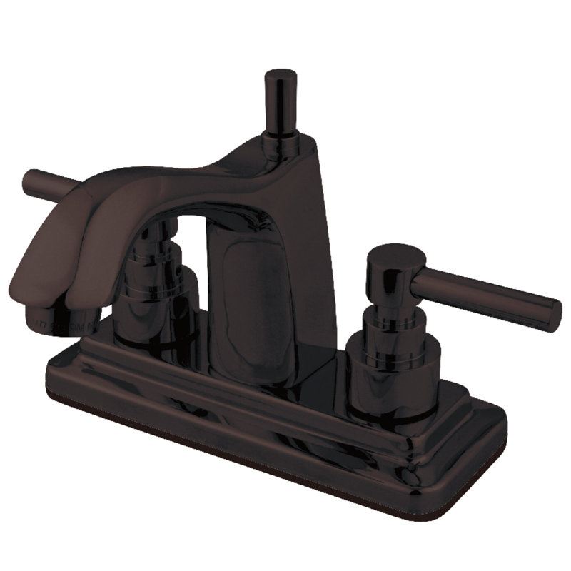 Elinvar Centerset Bathroom Faucet with Pop-Up Drain, Oil Rubbed Bronze
