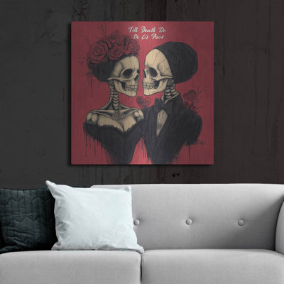 'Till Death Do Us Part' by Rich Monet Metal Wall Art