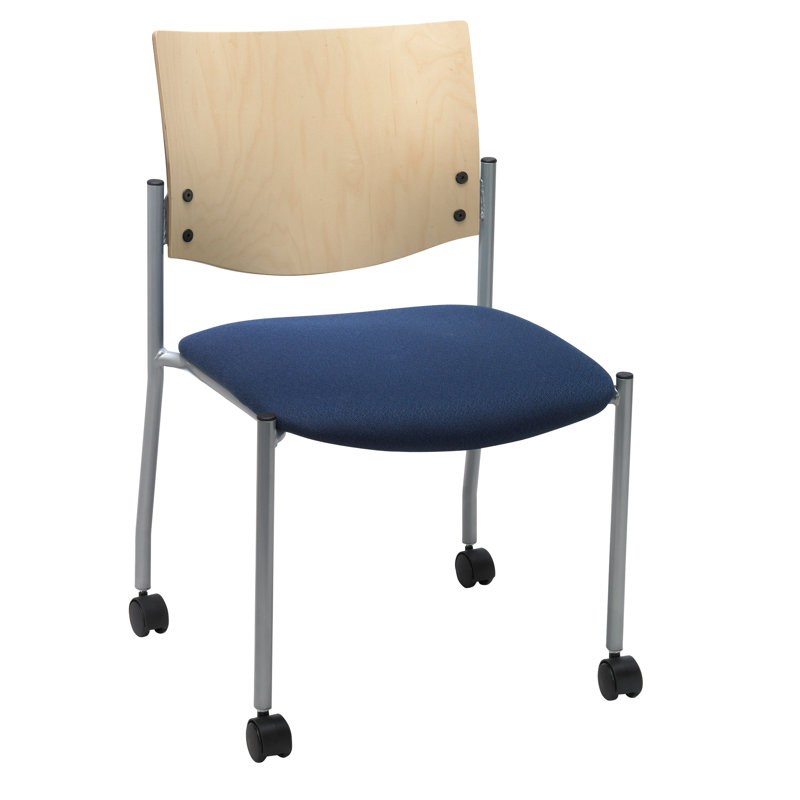Chaise de salle d'attente empilable l 19 po Evolve, Naturel, Charbon