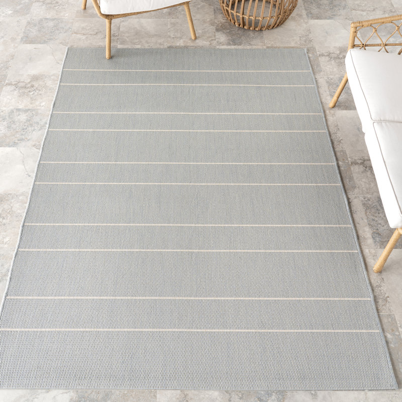 Alaina Indoor/Outdoor Striped Area Rug, Rectangle 9' x 12'