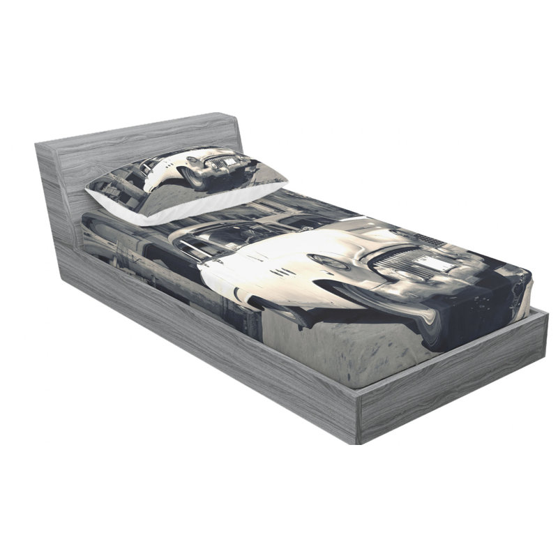 Microfiber Sheet Set, Twin Sheet Set with Fitted Sheet