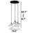 3 Lights Adjustable Height Metal Body Cluster Globe Pendant