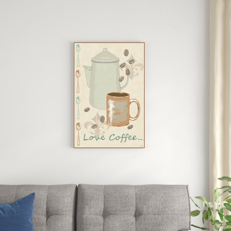 «Love Coffee», H 30 po x l 20 po x P 1,25 po